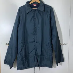 SPARETIME MADE IN USA 内ボア コーチジャケット ナイロンジャケット ヴィンテージ ドローコード 80's USA製 メンズ LG ネイビー