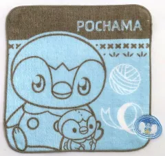 【中古】タオル・手ぬぐい ポッチャマ ボタンアップリケ付きハンドタオル 「一番くじ ポケピース ～“PEACE”なおさいほうのひととき～」 G賞