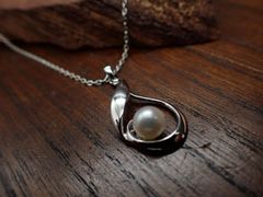 MIKIMOTO シルバーXあこや真珠　ペンダント　6ｍｍ珠