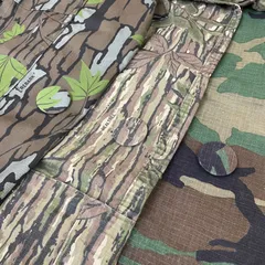 【5】3種セット USA製 US.ARMY ミリタリー カモフラ 迷彩 缶バッジ 44mm バッチ バッヂ