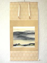 【真筆】掛け軸 掛軸　竹に雀◆松浦瑞雲　共箱・タトウ箱付 掛け軸 掛軸 竹に雀 松浦瑞雲 (真筆・中古) 共箱・タトウ箱付