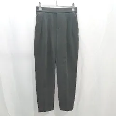 ◇ 美品 GLOBAL WORK メルトン生地 テーパード オフィス カジュアル タックパンツ サイズS ブラック レディース E  【1304050045035】のサムネイル