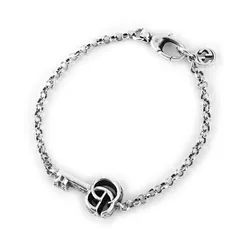 新品 グッチ GUCCI ブレスレット GGマーモント シルバー