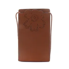 マリメッコ marimekko スマホショルダー バッグ レザー 茶 ブラウン /AK7 ■SHのサムネイル