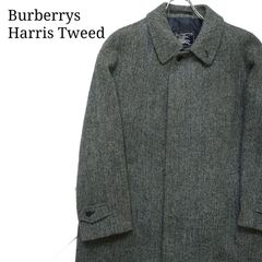 【極上】Burberrys バーバリー ハリスツイードコート バルマカーンコート