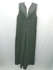 ◇ BONJOUR SAGAN Vネック バックファスナー ワイドパンツ オールインワン サイズM ブラック レディース E 【1309040004160】