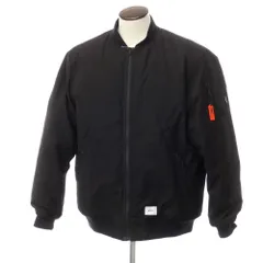 【中古】ダブルタップス WTAPS ポリエステルナイロン MA-1 フライトジャケット 中綿ブルゾン ブラック【サイズ3】【メンズ】のサムネイル