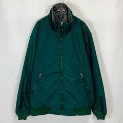 【古着】L.L.Bean ウォームアップジャケット グリーン Lサイズ ナイロンジャケット