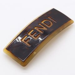 希少】フェンディ ネクタイピン ズッカ柄 ウッド ゴールド タイバー
