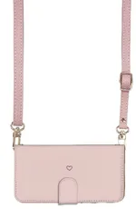 iPhone 16 Pro ケース 手帳型 アイフォン16プロ スマホケース スマホショルダー レザー ストラップ ハート シンプル  かわいい 調節可能 130cm  カラー04