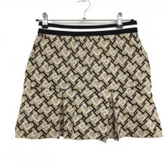 le coq sportif - 【超美品】ルコックゴルフ ニットスカート ベージュ×黒 総柄 コットン混 レディース S ゴルフウェア 2024年モデル le coq sportif le coq sportif GOLF ルコックスポルティフ ゴルフ レディース