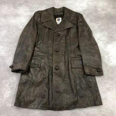Jas.K.Wilson アウター ジャケット コート レザー 本革 ミドル丈 古着 USED ヴィンテージ VINTAGE カジュアル