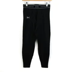 アンダーアーマー レギンス ロングスパッツ ボトムス スポーツインナー 裏起毛 メンズ LGサイズ ブラック UNDER ARMOUR 【中古】