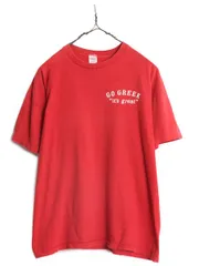 【お得なクーポン配布中!】 60s 70s USA製 スプルース メッセージ プリント XL メンズ 小さめ L 60年代 70年代 ヴィンテージ SPRUCE ワンポイント シングルステッチ 赤