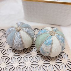 リバティ木目込み手毬❀　5cm木目込み手毬2個セット 　〜端午の節句 お食い初め　撮影小物〜