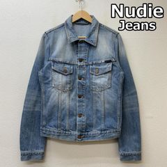 Nudie Jeans ヌーディージーンズ ジャケット、上着 ジャンパー、ブルゾン NJ3629 PERRY ORG SUMMER SHADE ペリー ユーズド加工 デニム トラッカー ジャケット