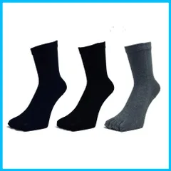 【特価商品】（日本製の技）小さな靴下工場 ASIAN] の Dralon綿混 旭化成ロイカCF糸使用 消臭抗菌 [PAX ５本指靴下 かかと付 ３色アソート３足組