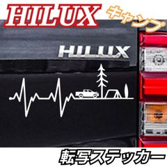 Sサイズ【1枚】キャンプ　転写ステッカー　ハイラックス HILUX