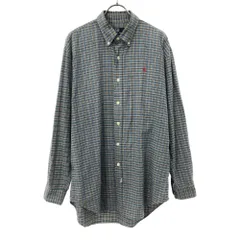 ポロバイラルフローレン チェック 長袖 ボタンダウンシャツ 20 ブルー系 Polo by Ralph Lauren コットンシャツ キッズ