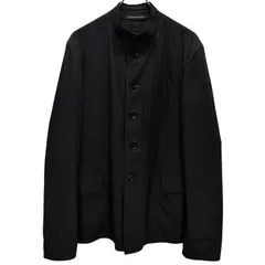 極美品⭐️ヨウジヤマモト 変形テーラード ジャケット ウールギャバジン 2 黒 ヨウジヤマモト ファムYohji Yamamoto FEMME ウールギャバ7分袖