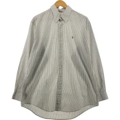 古着 ラルフローレン Ralph Lauren POLO by Ralph Lauren BLAKE 長袖 ボタンダウンストライプシャツ メンズL相当/eaa551952