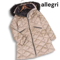 allegri アレグリ 秋冬 リアルファー♪ キルティング ダウン コート Sz.38　レディースのサムネイル