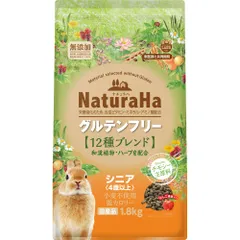 マルカン ナチュラハ グルテンフリー 12種ブレンド ラビット シニア お徳用 1.8kg ウサギ用フード （1点）