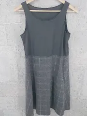◇ green label relaxing グリーンレーベルリラクシング UNITED ARROWS ノースリーブ 切り替え 膝丈 ワンピース グレー *  【1002799604079】のサムネイル