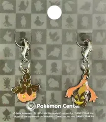 【中古】キーホルダー・マスコット(キャラクター) 710.バケッチャ＆711.パンプジン 全国ずかんメタルチャーム(2個セット) 「ポケットモンスター」 ポケモンセンター限定