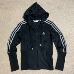 adidas(アディダス) シルバー グリッター フード ジャージ ジップアップ 2000s スーパーガール セットアップ セット
