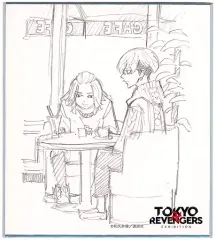 【中古】紙製品 佐野万次郎＆松野千冬 「東京リベンジャーズ 原画展 TOKYO卍REVENGERS EXHIBITION ミニ色紙コレクションD」