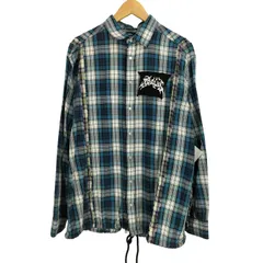 ディーゼル DIESEL リメイク加工 ワッペン チエック シャツ コーチジャケット メンズ 表記無 