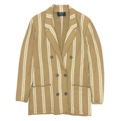 JEAN PAUL GAULTIER MAILLE ジャンポール ゴルチエ マイユ  ネット ダブル ジャケット アウター レディース ライトブラウン 40 90's