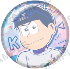 【中古】バッジ・ビンズ カラ松 「おそ松さん トレーディングホログラム缶バッジ vol.2 シティポップver.」