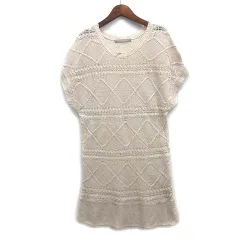 セオリーリュクス theory luxe リネン シアー ニット チュニック 半袖 ESSENCE JODI アイボリー 38