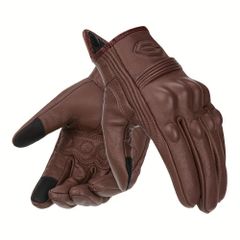 オートバイの手袋 レトロ フルフィンガーグローブ オートバイグローブ オールシーズン 屋外アドベンチャー スポーツ サイクリング 登山 スポーツ アウトドア 防護 4サイズ ブラウン