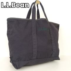 【✨洗練された逸品】　L.L.Bean 　エルエルビーン　グローサリートートバッグ ショルダーバッグ キャンバス 大容量 ロゴ　ネイビー