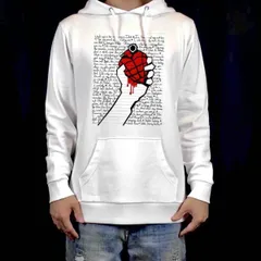 オリジナル パーカー グリーンデイ アメリカンイディオット 流血ハート 手榴弾 歌詞ノート パーカー S M L XL タイト ジャスト 大きい ビッグ オーバーサイズ メンズ レディース ユニセックス ピンククリーム