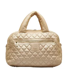 シャネル コココクーン キルティング ボストンバッグ ハンドバッグ シャンパンゴールド レザー レディース CHANEL【1-0129196】のサムネイル