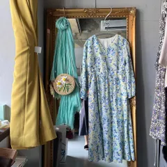 @ クミキョク 組曲 KUMIKYOKU　花柄　総柄　ワンピース　ロング お呼ばれ　デート　オフィスカジュアル　食事会