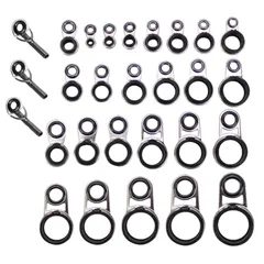 YFFSFDC トップガイド ロッドガイドステレンス 釣り竿穂先 交換 修理キットパイプ、ステンレス製 交換用 修理キット