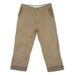 WHITE MOUNTAINEERING ホワイトマウンテニアリング WM1171418 Cotton nylon Rip Geometric Embroidery 4/5 Pant 9分丈 パンツ ベージュ系 M【中古】のサムネイル