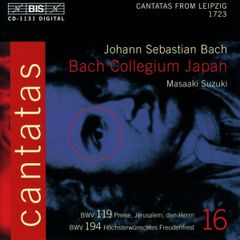 【中古CD】J.S. バッハ：カンタータ全集　VOl.16 [ImpOrt] /Bis (Swe) /Bach, J.S. /K1301-250303-6328 /7318590011317