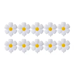 【人気商品】誕生会 バースデー ヒナギク 結婚式 デイジー ウェディング パーティー フラワー イベント 花 クリスマス 忘年会 アルミ風船 学園祭 バルーン お祭り 卒業式 風船 催し 10点セット デコレーション 飾り付け Collection 装飾 Mo