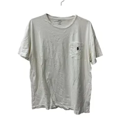 POLO RALPH LAUREN 半袖 ロゴ ポケット Tシャツ L ホワイト ポロラルフローレン 古着卸 アメリカ仕入 a707-5663のサムネイル