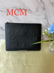 ③MCM エムシーエム クラッチバッグ ブラック 黒