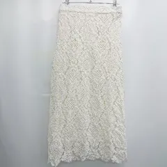 ◇ ⊂ ViS ビス ウエストゴム 総柄 ロング タイト スカート サイズM ホワイト系 レディース E  【1506230020232】