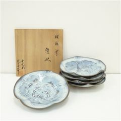 深川製磁 菓子器揃 牡丹彫6枚セット 銘々皿大皿浅小鉢大鉢 - メルカリ