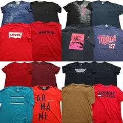 古着卸 まとめ売り ブランドMIX 半袖Tシャツ 16枚セット (メンズ XL /2XL /3XL ) ディッキーズ リーバイス ノーティカ 中古 古着 NC0613