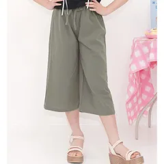 Bee【クーポン利用で20％OFF♪】ワイドパンツ◇トープ×七分丈PT◇韓国子供服 韓国子ども服 韓国こども服 キッズ 女の子 100 110 120 130 140 150